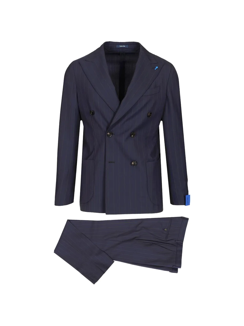 Guarinucci pinstripe double-breasted suit - Blu