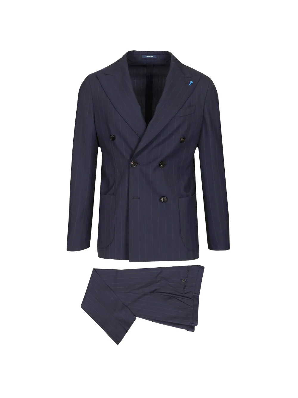 Guarinucci pinstripe double-breasted suit - Blu