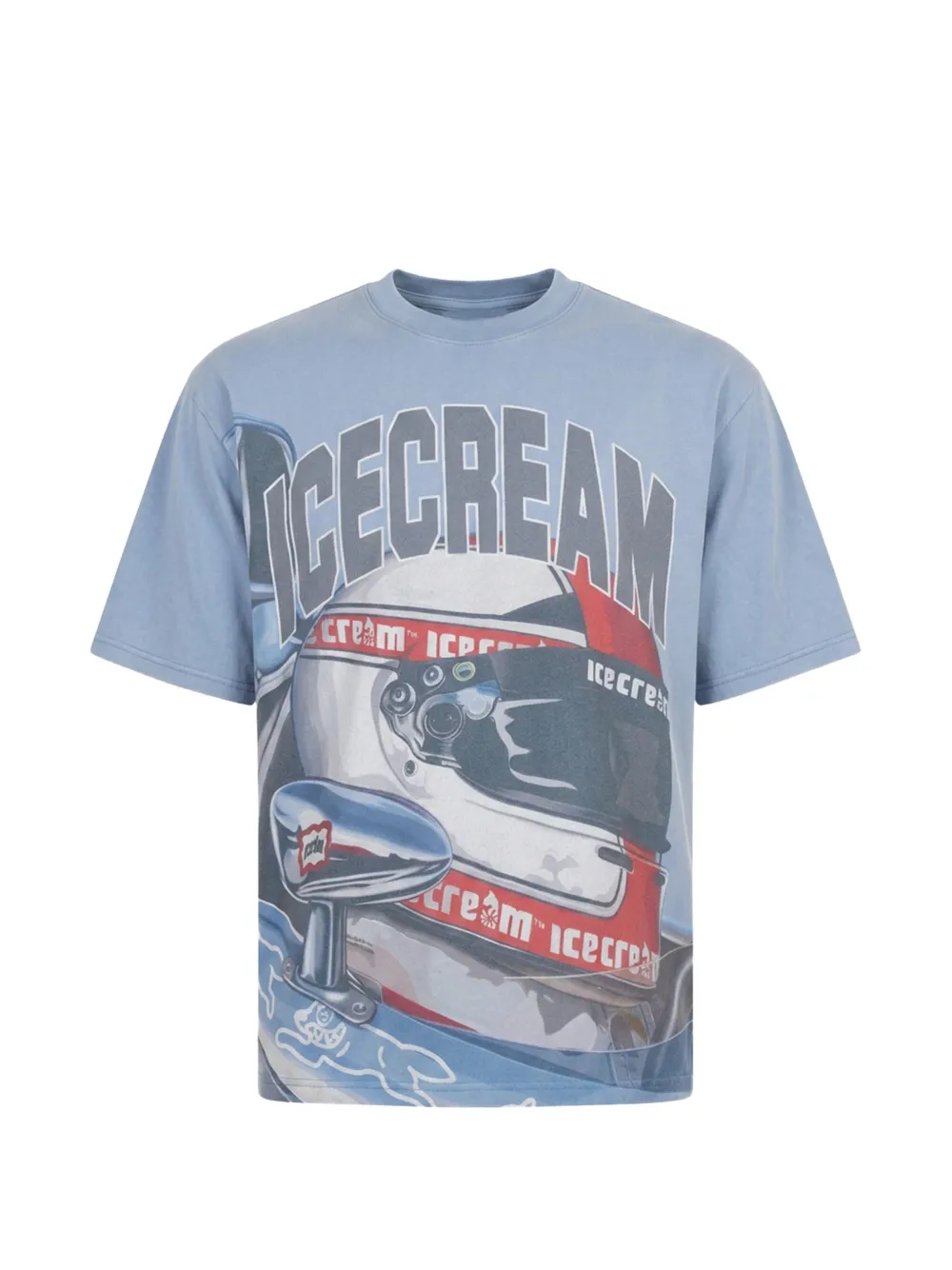 ICECREAM Sponsor T-Shirt mit grafischem Print - Blau