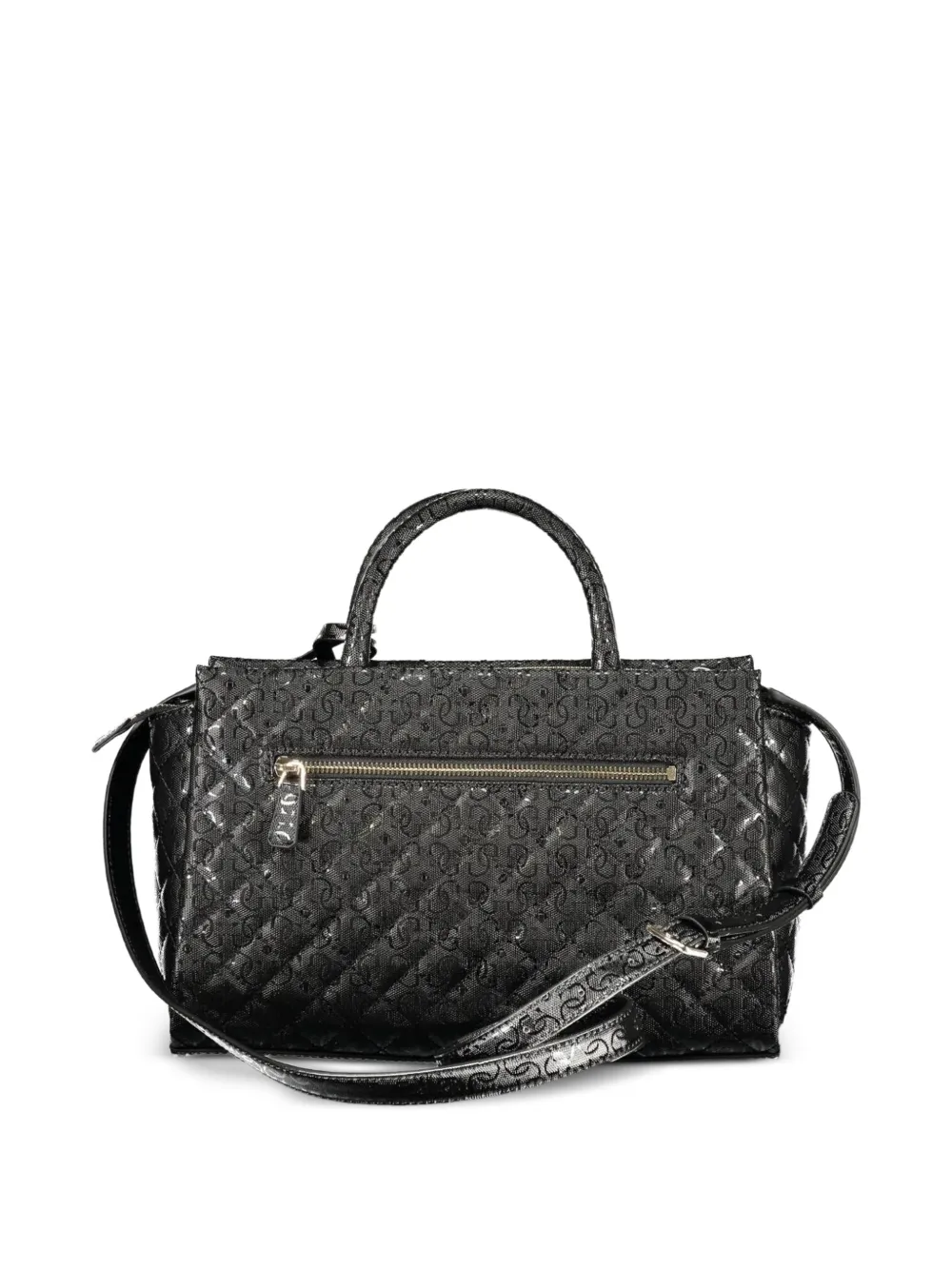 GUESS USA Idra 4G gewatteerde shopper met logo-reliëf Zwart