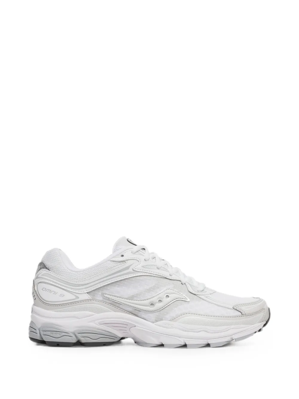 Saucony ProGrid Omni 9 Distract mesh-panel sneakers - Bianco