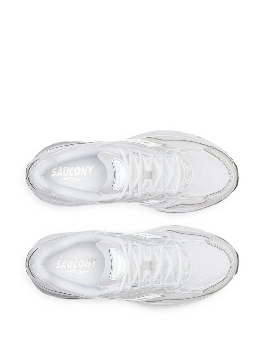 Saucony ProGrid Omni 9 Distract mesh-panel sneakers Wit