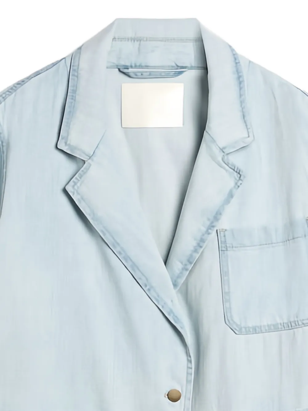 MOMONÌ Naya denim jack met gebleekt effect Blauw
