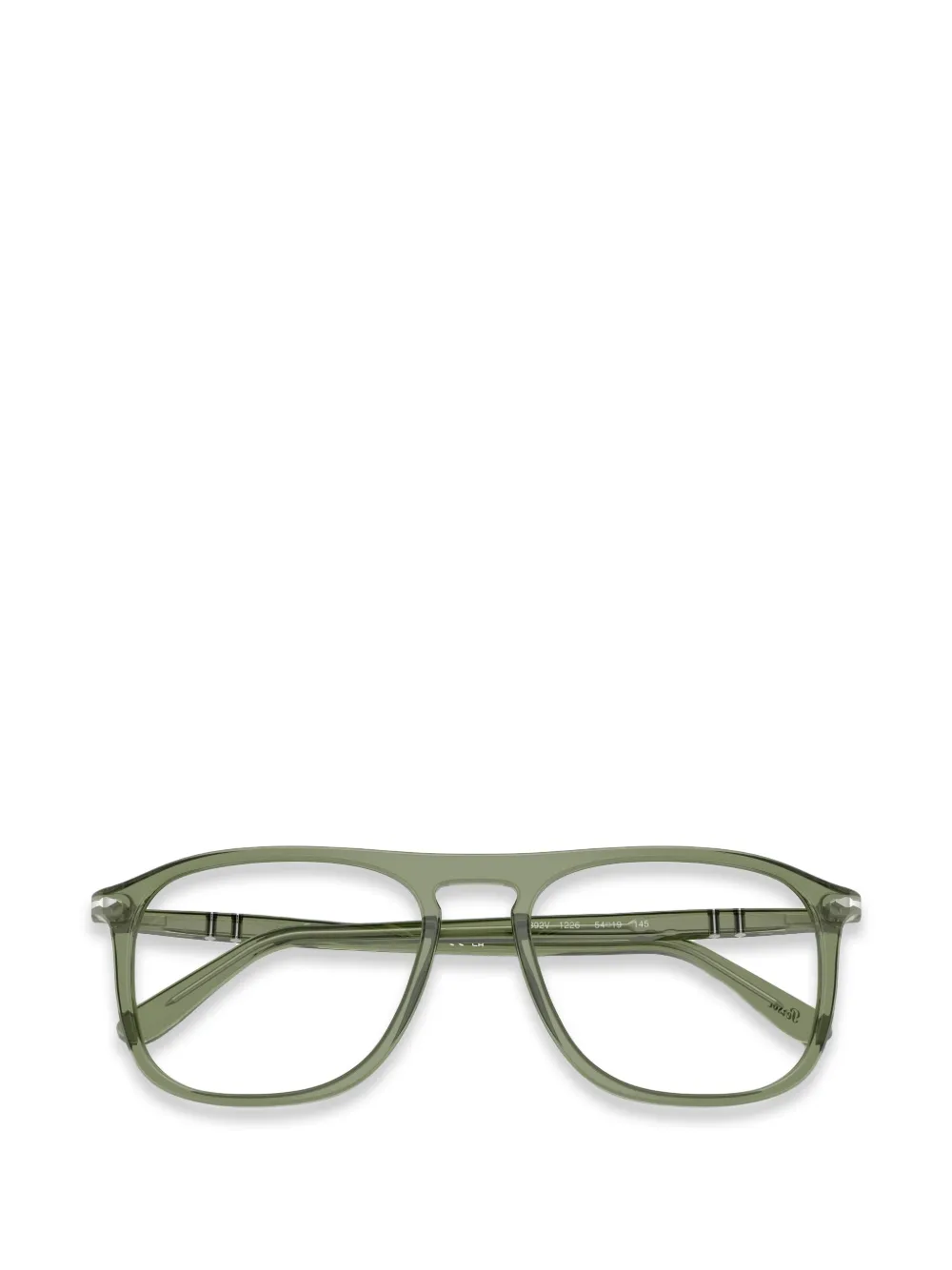 Persol Bril met vierkant montuur Groen