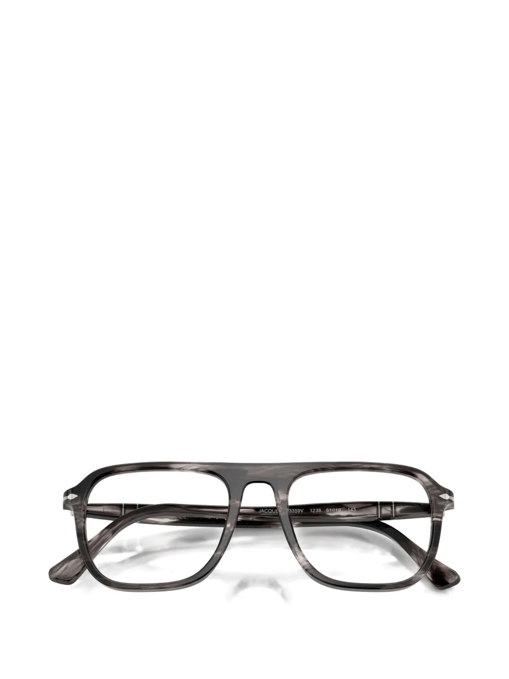 Persol Jacques bril met gestreept patroon Grijs