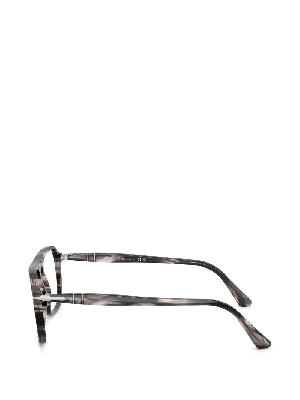 Persol Jacques bril met gestreept patroon Grijs