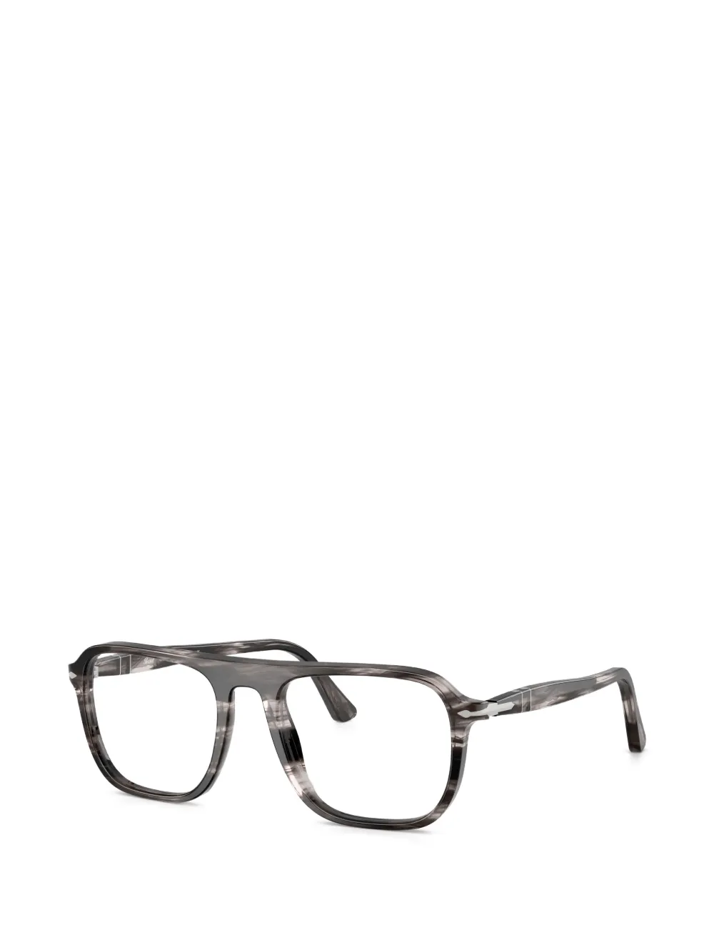 Persol Jacques bril met gestreept patroon Grijs