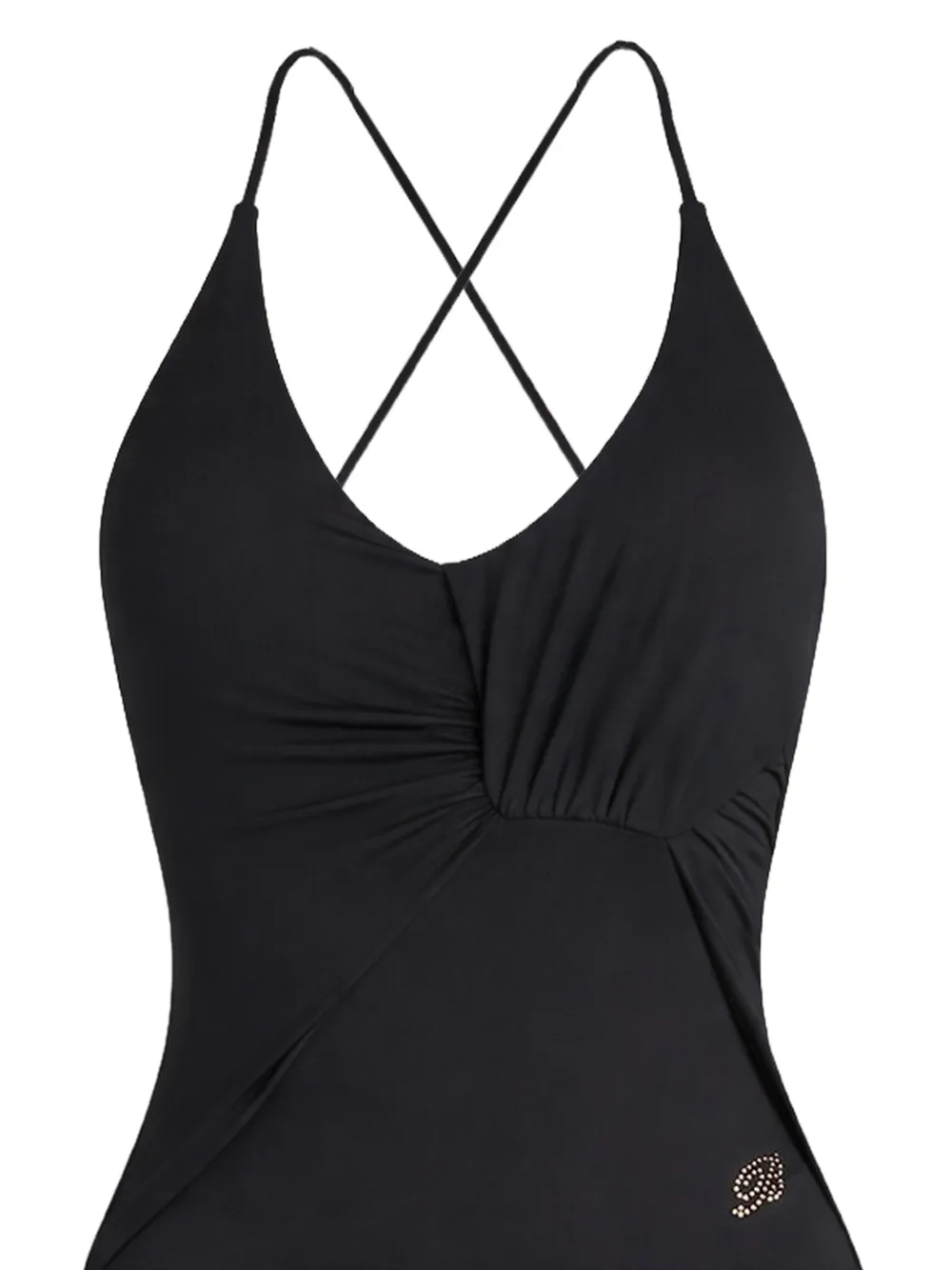 Blumarine Badpak met gedraaid detail Zwart