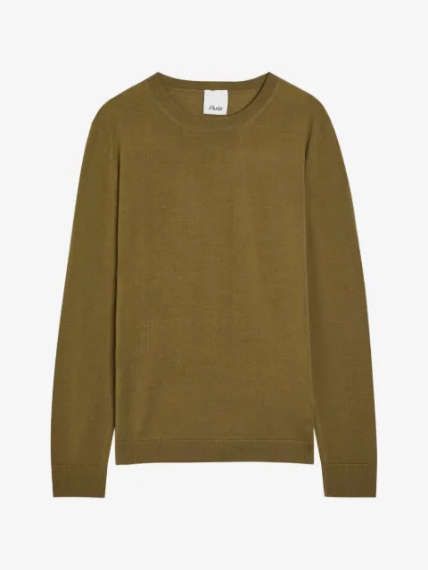 Allude fine-knit long-sleeve T-shirt