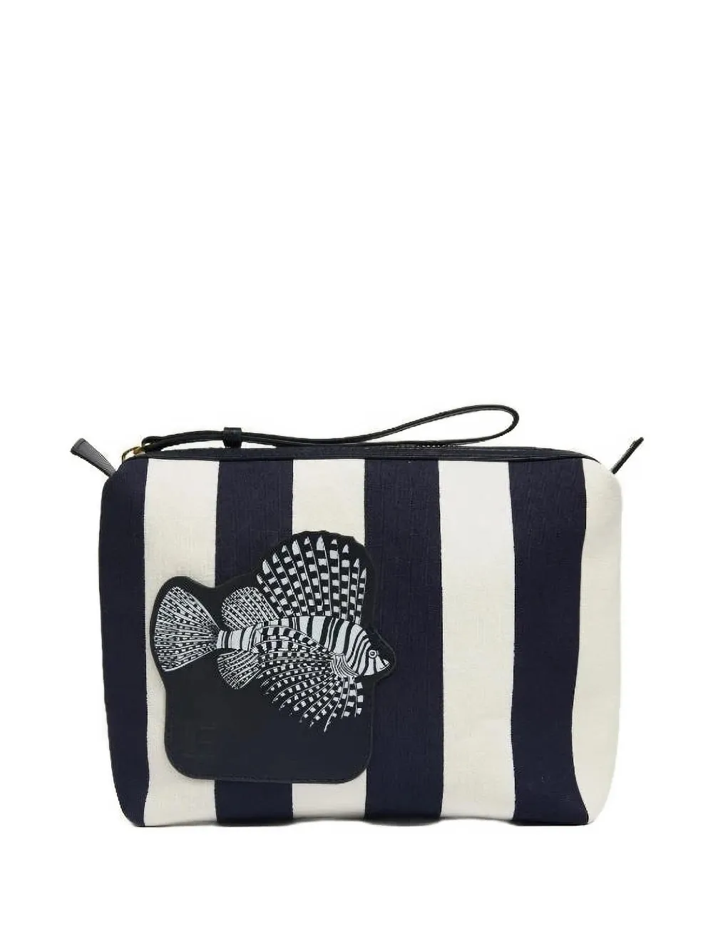 Inoui Editions Trousse make up Poseidon a righe - Blu