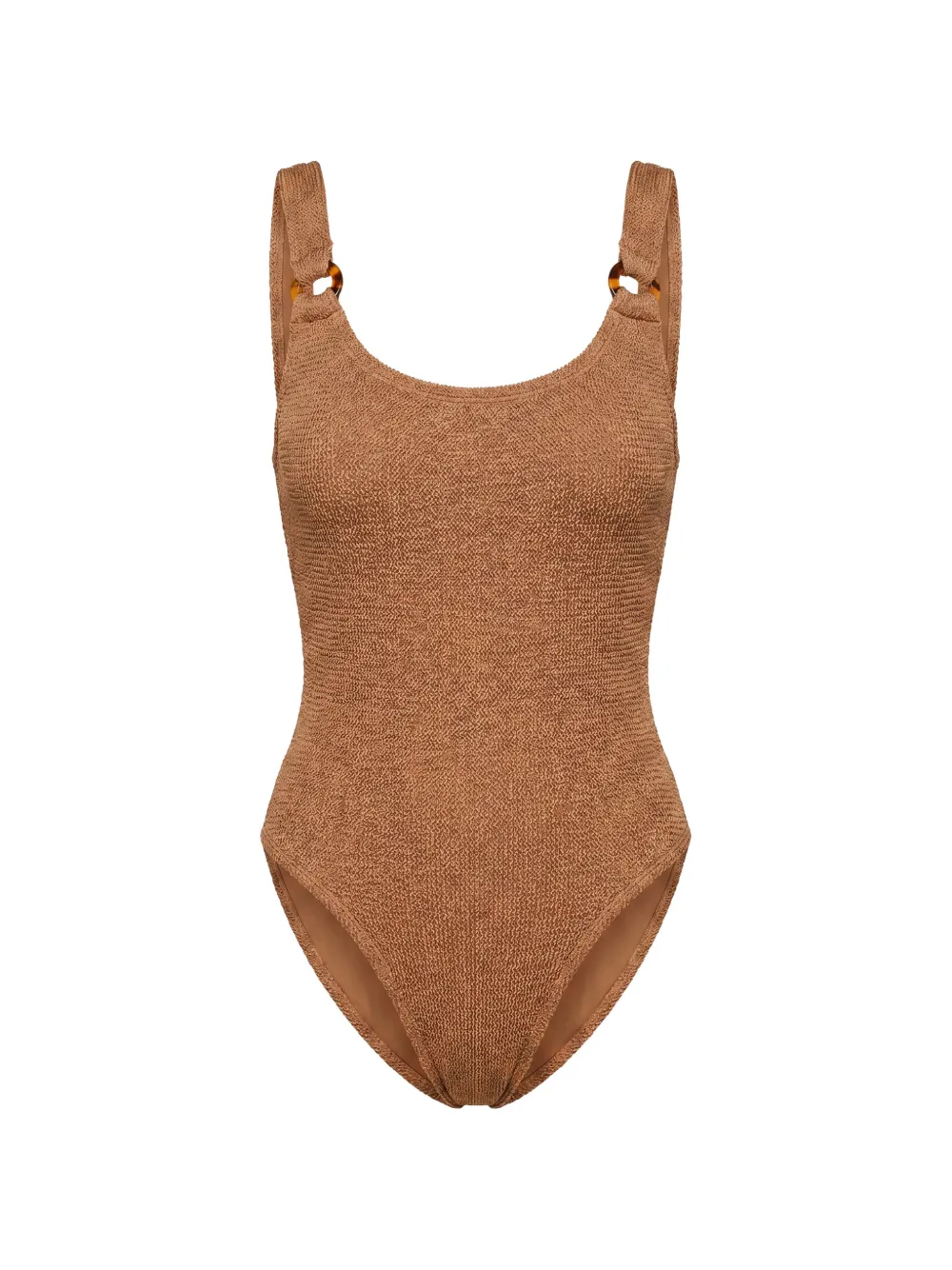 Hunza G Domino ring-detail swimsuit - Braun