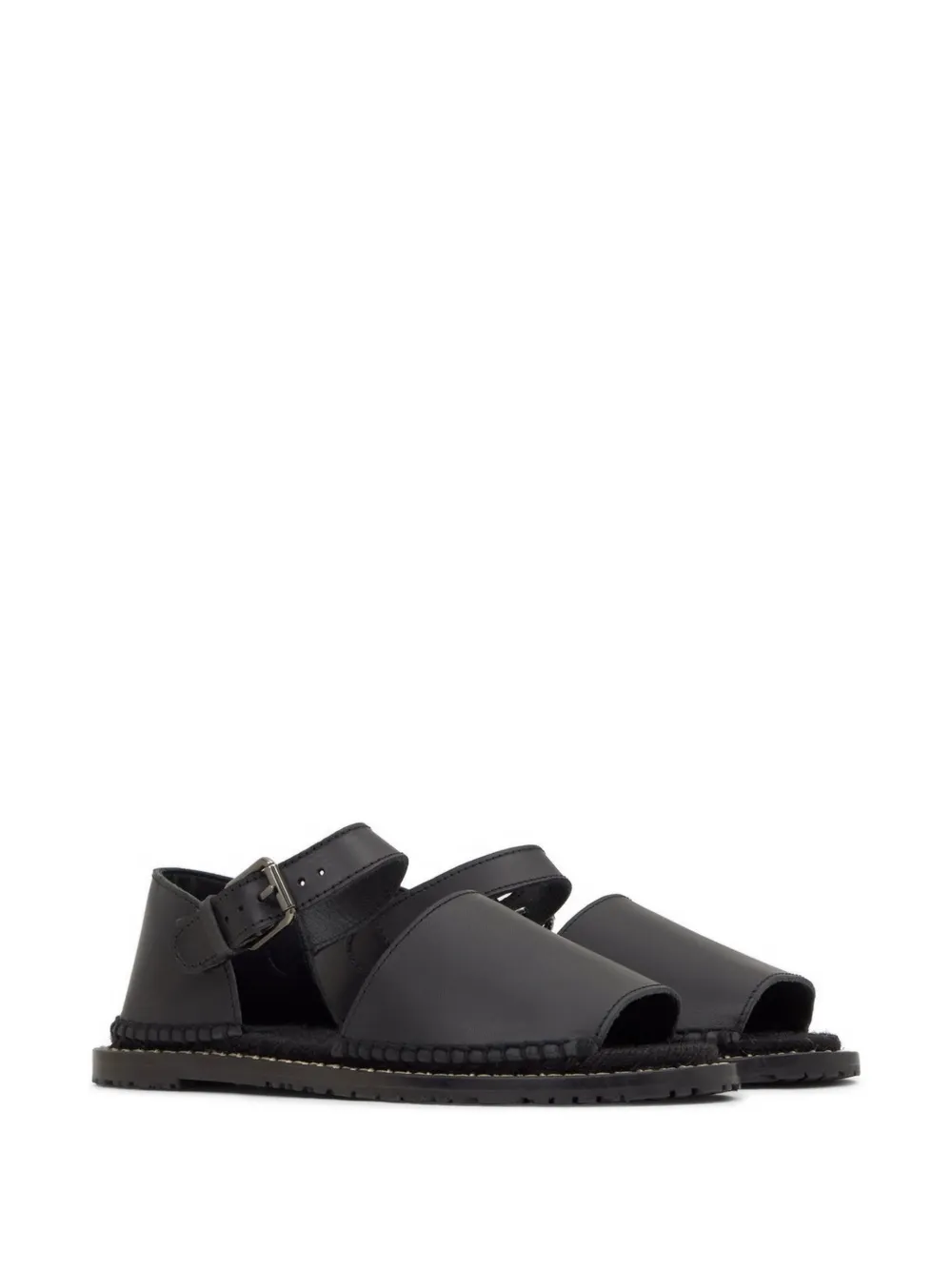 Castañer Polly leren sandalen Zwart