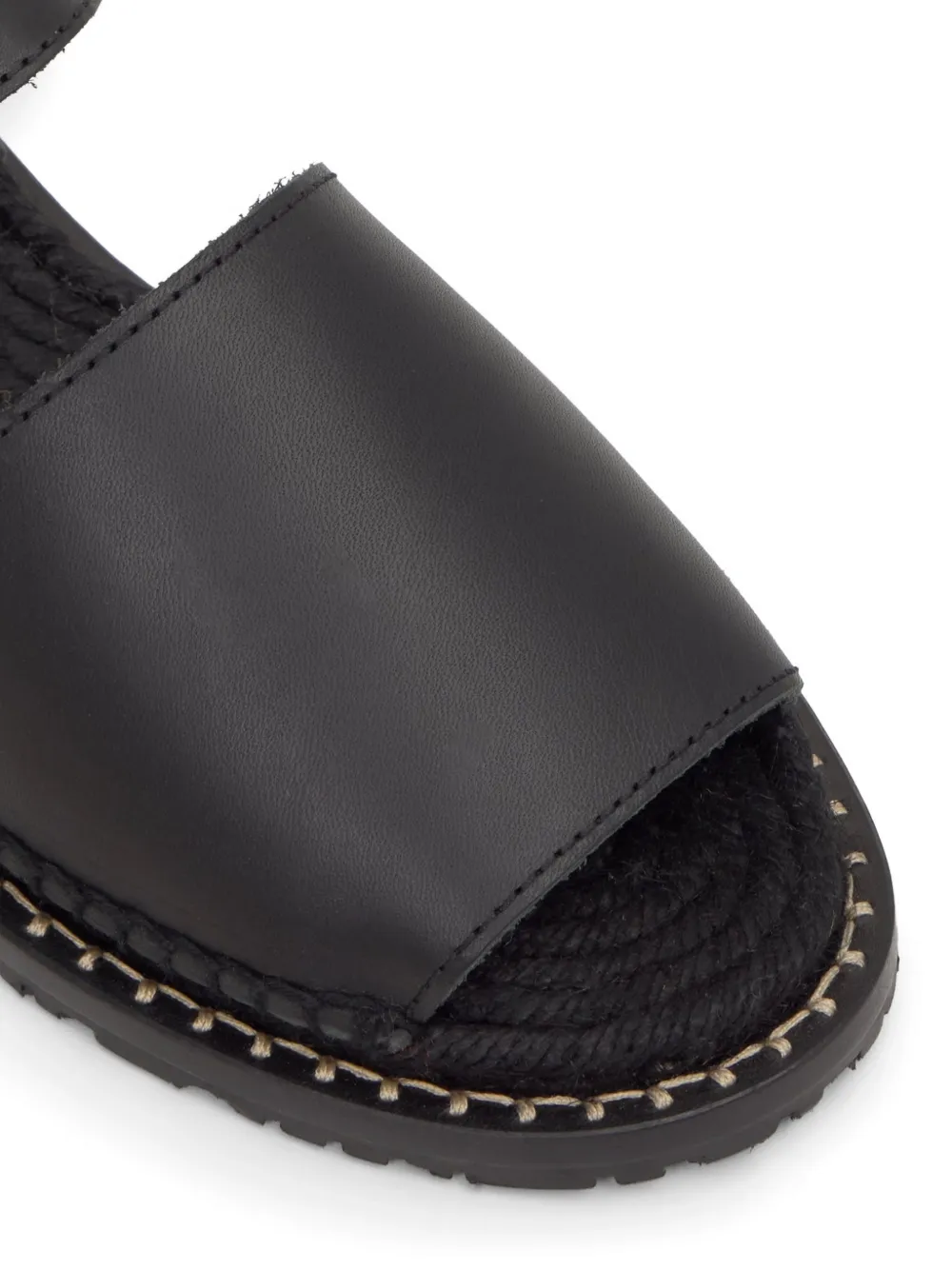 Castañer Polly leren sandalen Zwart