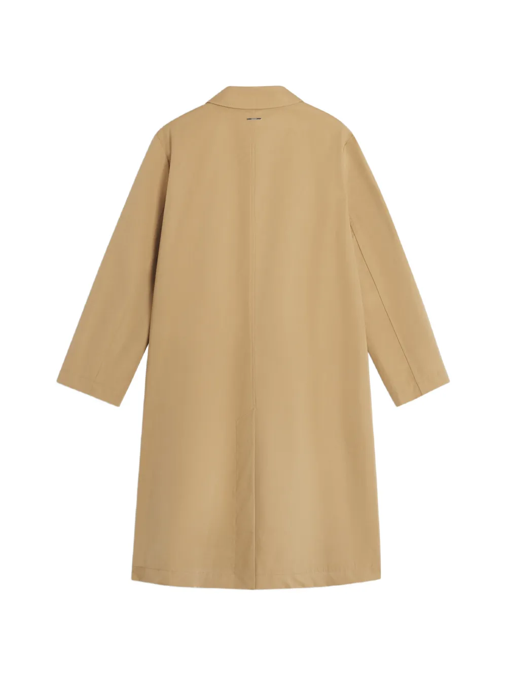 Maison Kitsuné Jas met verborgen sluiting en logoplakkaat Beige