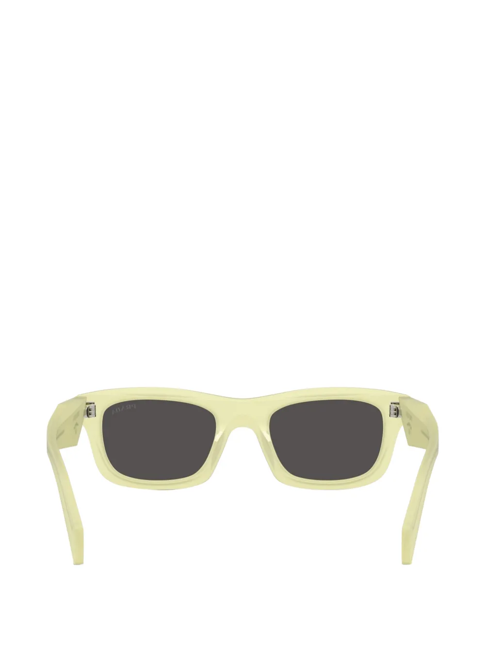 Prada Eyewear Pillow zonnebril met rechthoekig montuur Geel