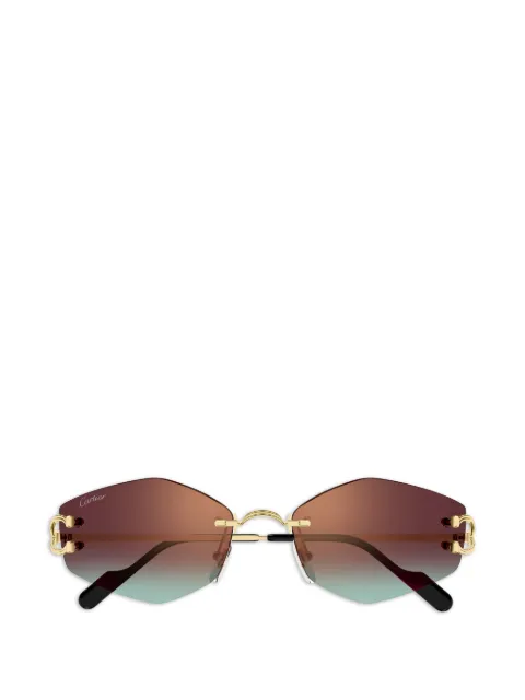 Cartier Eyewear Classic C Motif rimless sunglasses