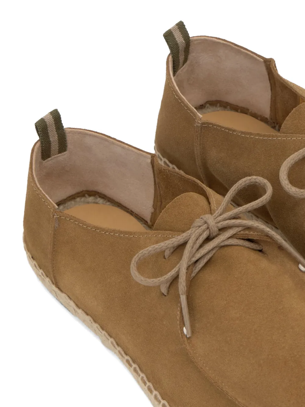 Castañer Ned lace-up suede espadrilles Beige