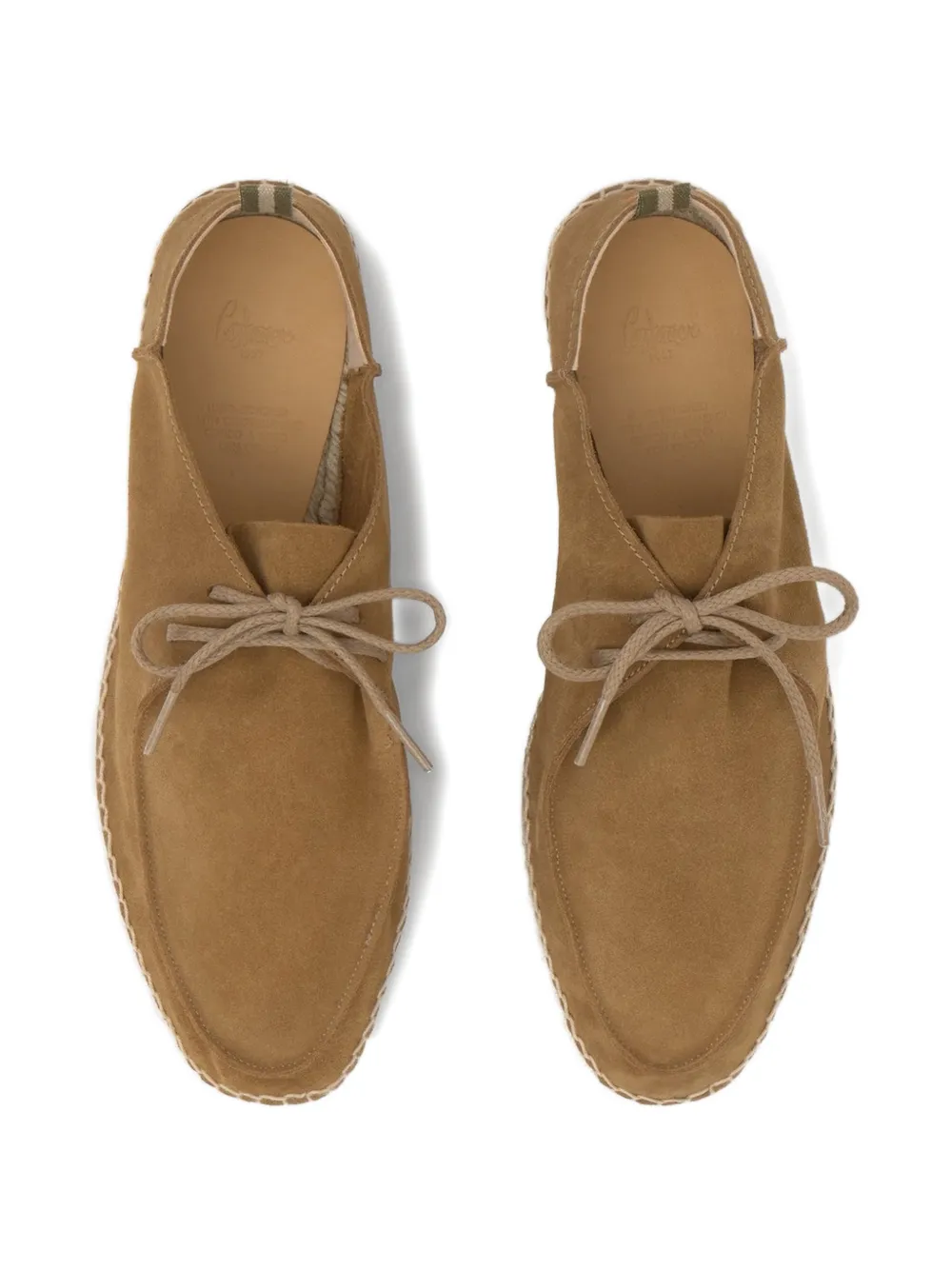 Castañer Ned lace-up suede espadrilles Beige