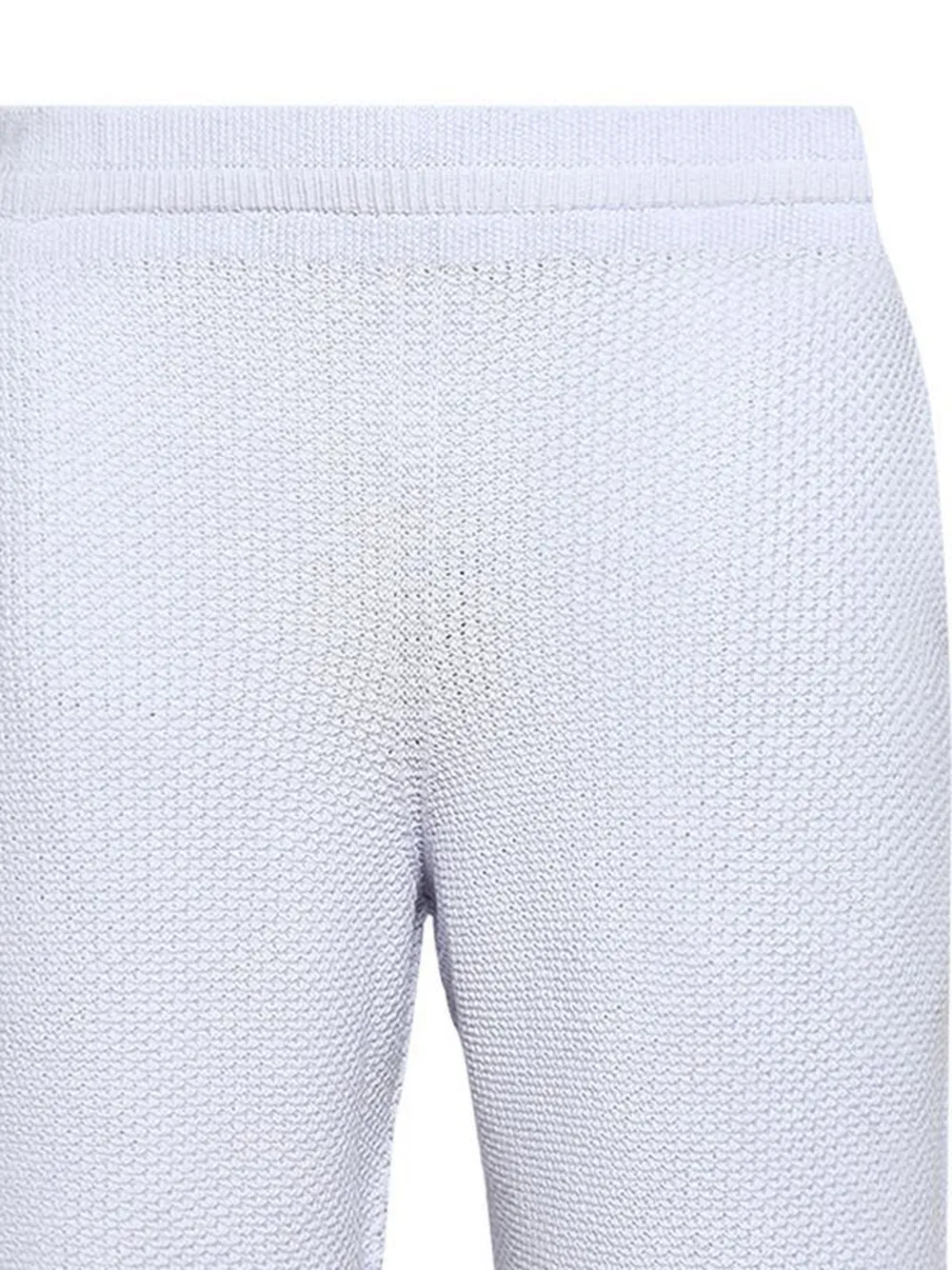 Homme Plissé Issey Miyake Rustic gebreide shorts Wit