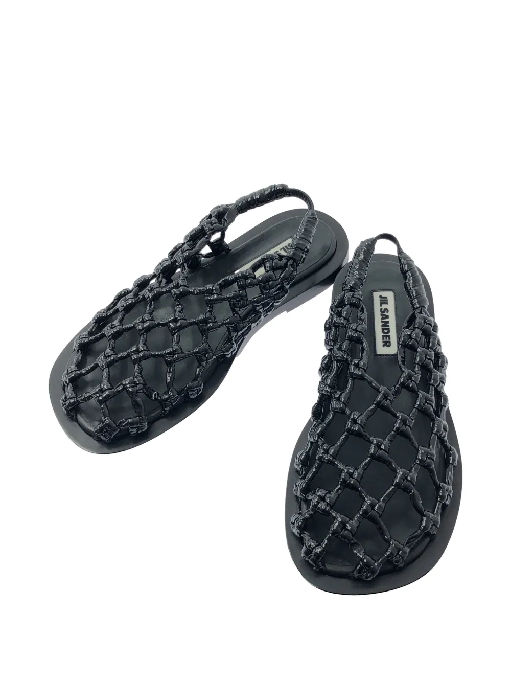 Jil Sander Knotted Cage Sandals | ブラック | FARFETCH JP