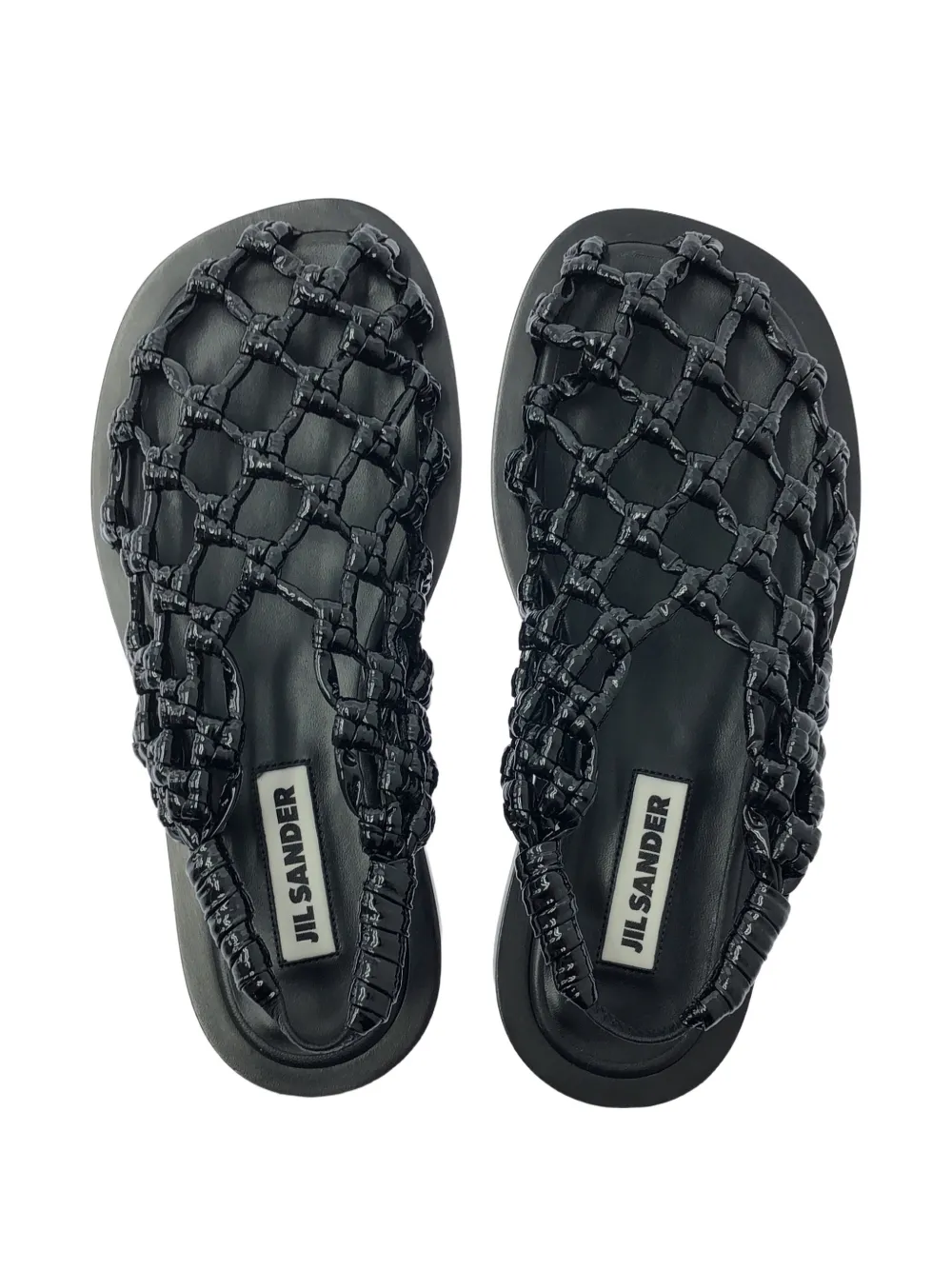 Jil Sander Knotted Cage Sandals | ブラック | FARFETCH JP