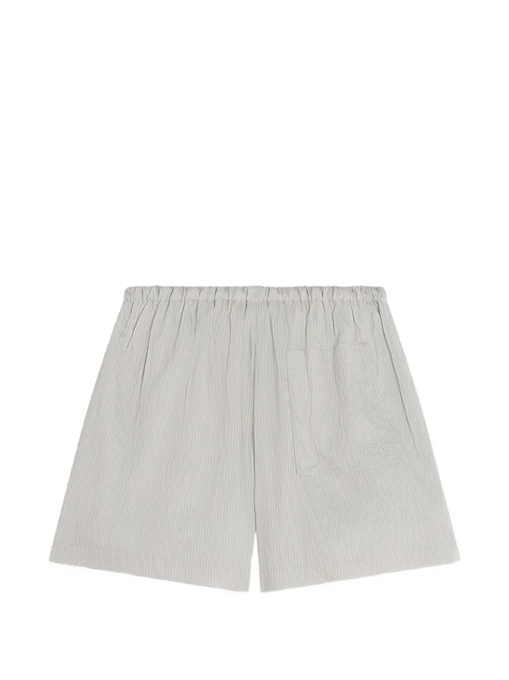 Maison Kitsuné Gestreepte shorts Grijs