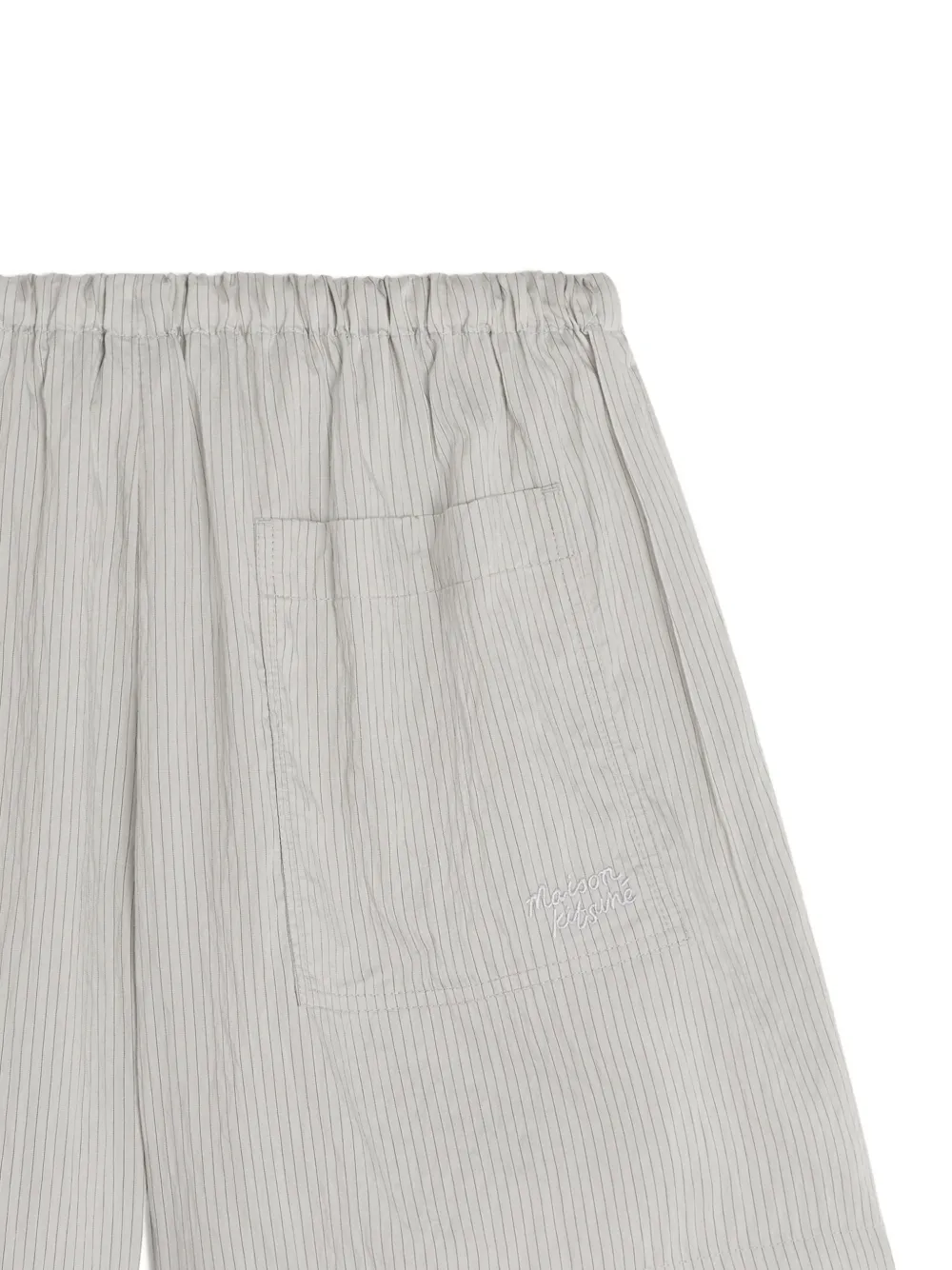 Maison Kitsuné Gestreepte shorts Grijs