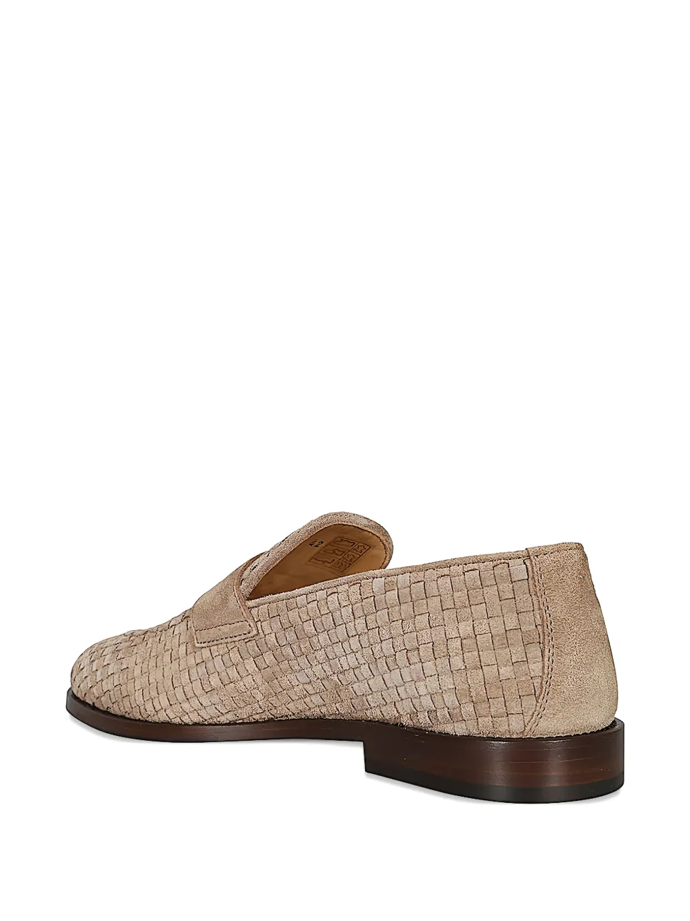 Brunello Cucinelli woven-design loafers Beige