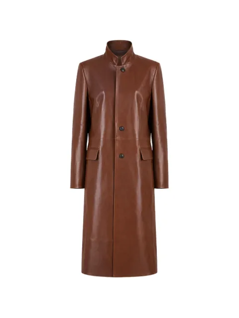 Desa 1972 Redingote leather coat