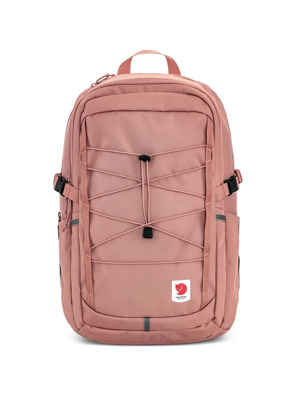 Fjällräven Skule 28 bungee-cord logo-patch backpack - Rosa