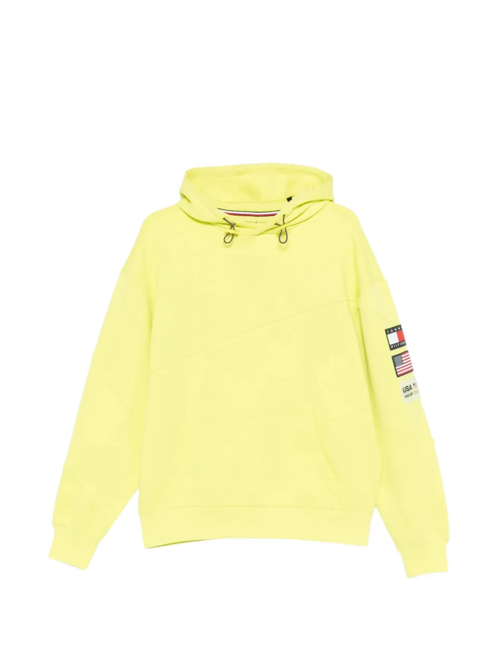 Tommy Hilfiger logo-patch panelled hoodie - Giallo