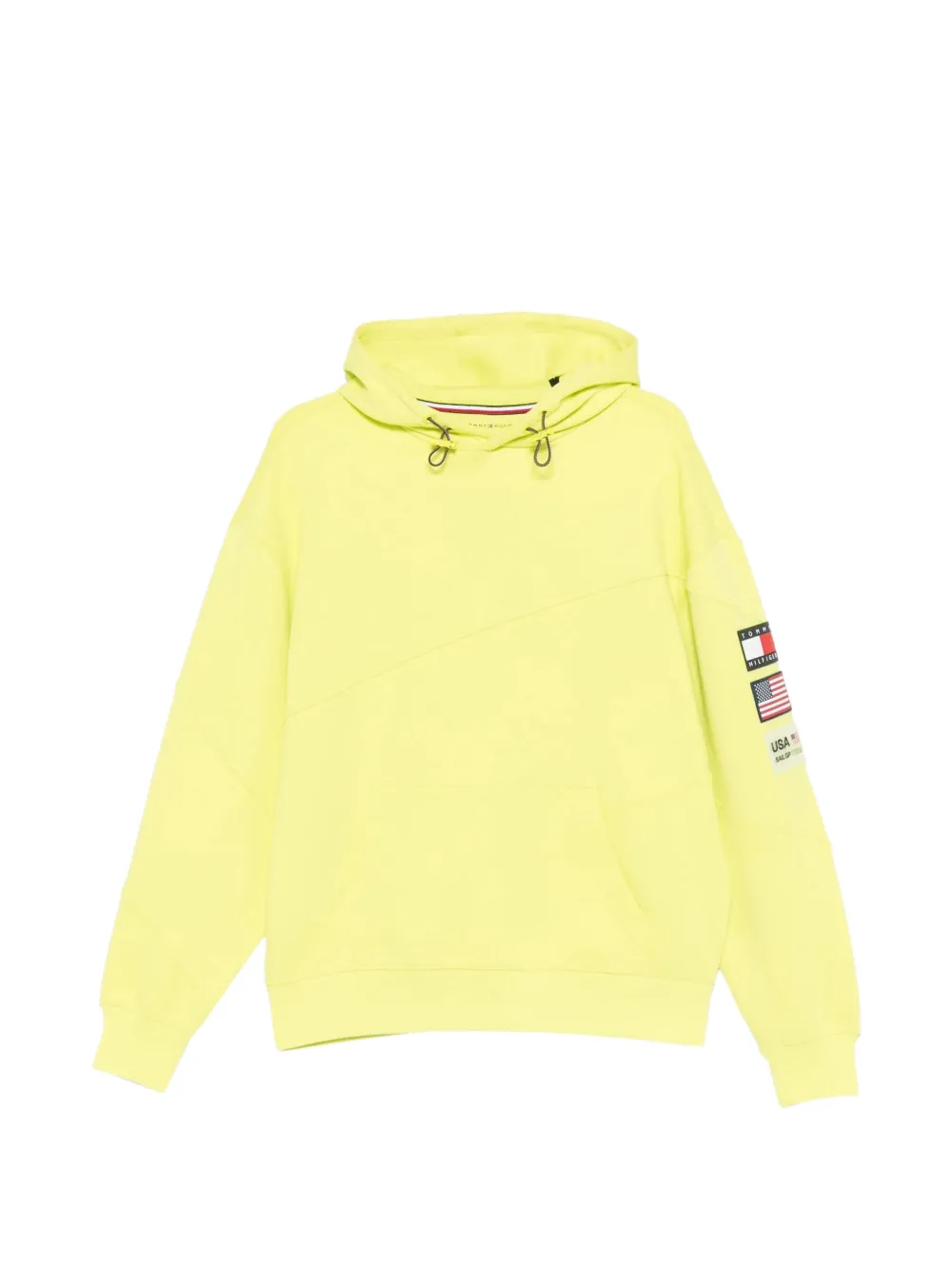 Tommy Hilfiger logo-patch panelled hoodie - Giallo