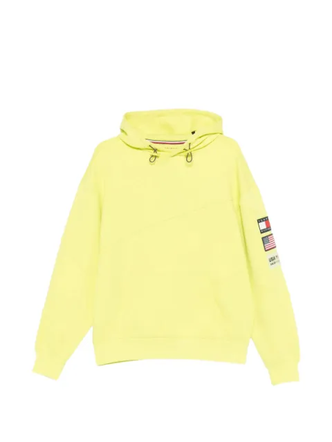 Tommy Hilfiger logo-patch panelled hoodie