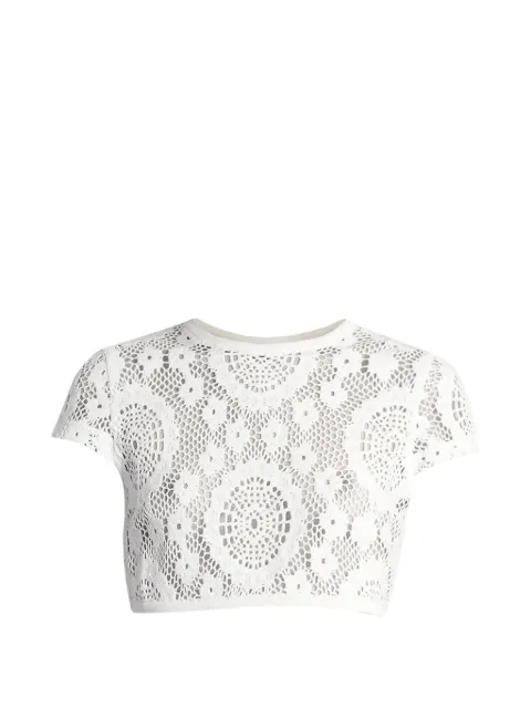 Simkhai crochet-knit blouse