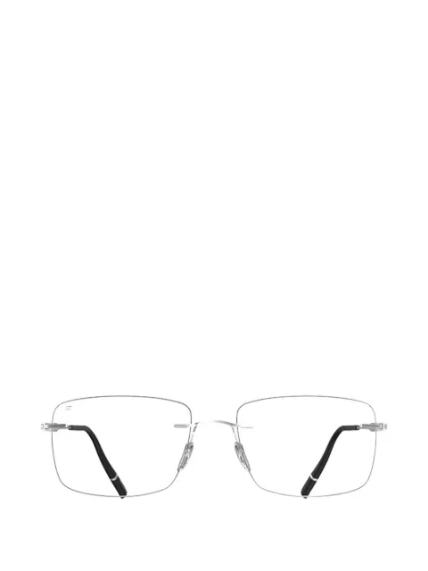 Silhouette rimless rectangle-frame glasses