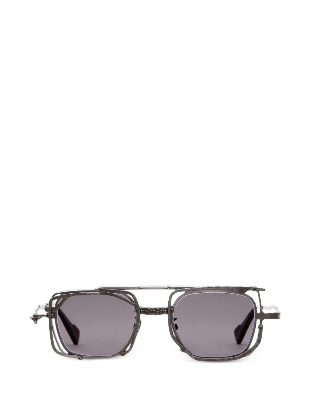 Kuboraum Occhiali da sole geometrici Z51 - Grigio