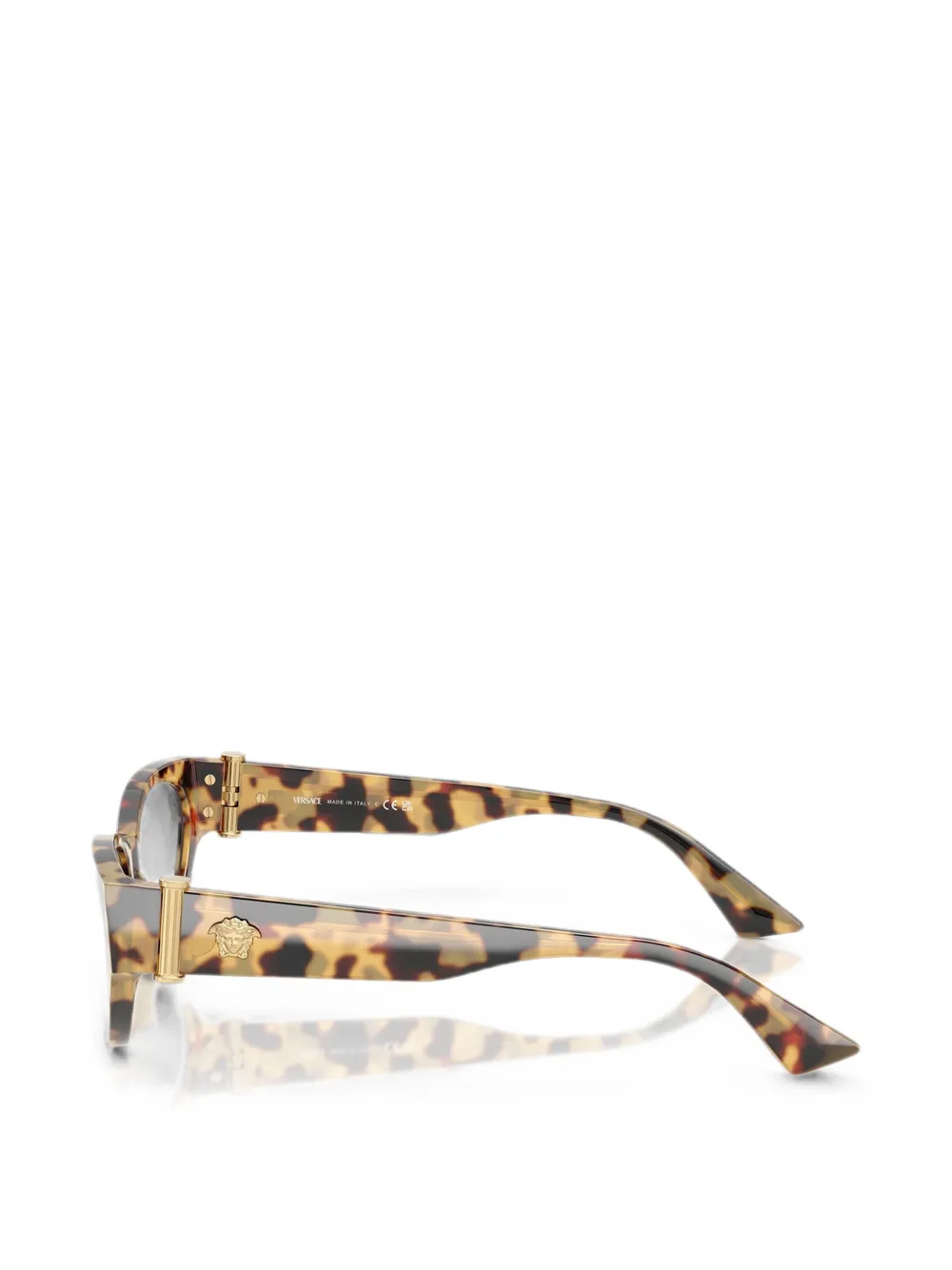 Versace Eyewear Bril met schildpadschild-effect Beige