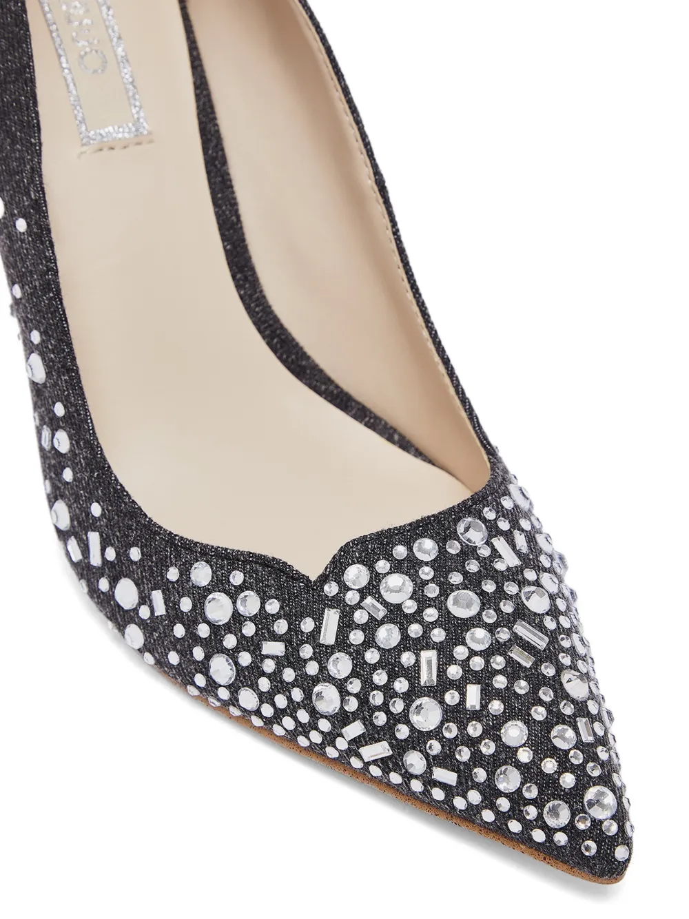 LIU JO Denim pumps verfraaid met stras Grijs