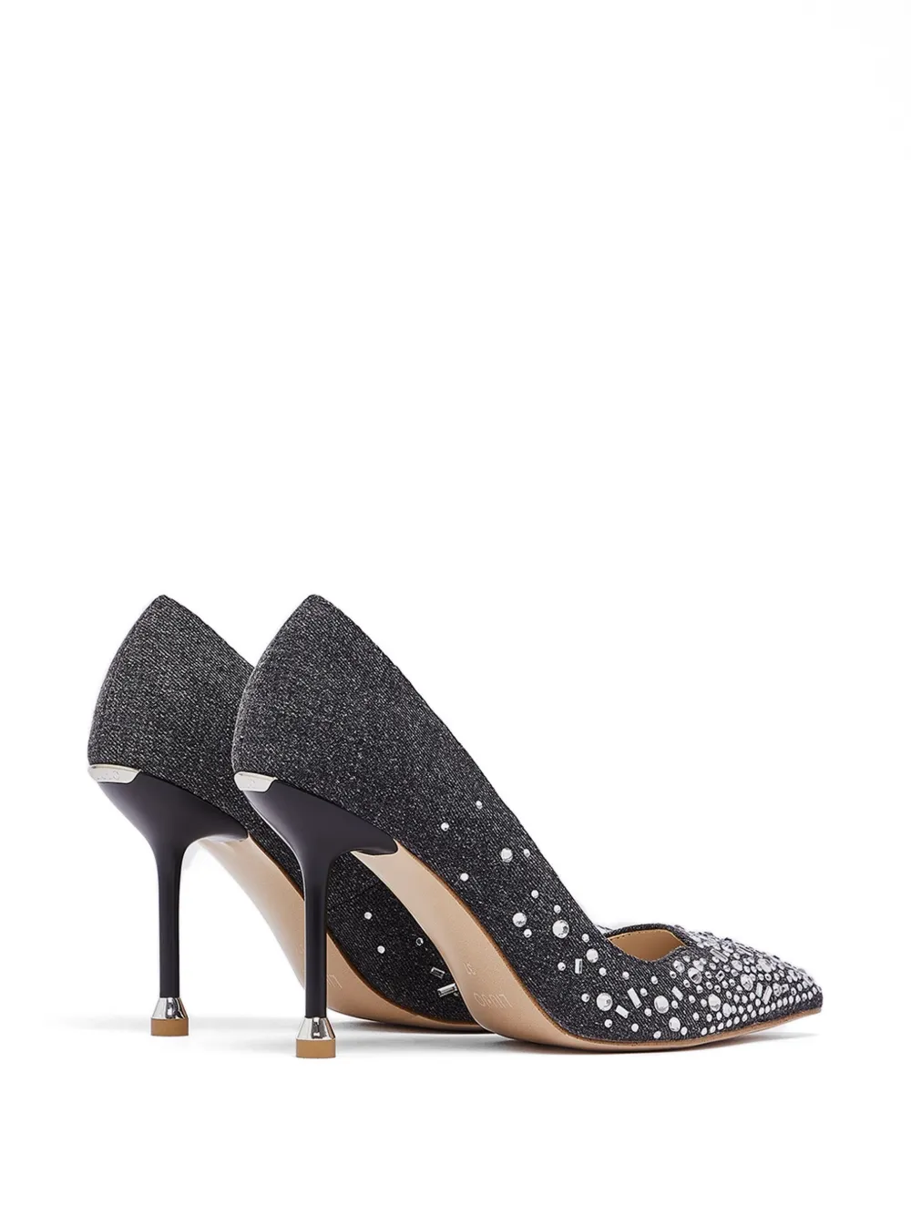 LIU JO Denim pumps verfraaid met stras Grijs