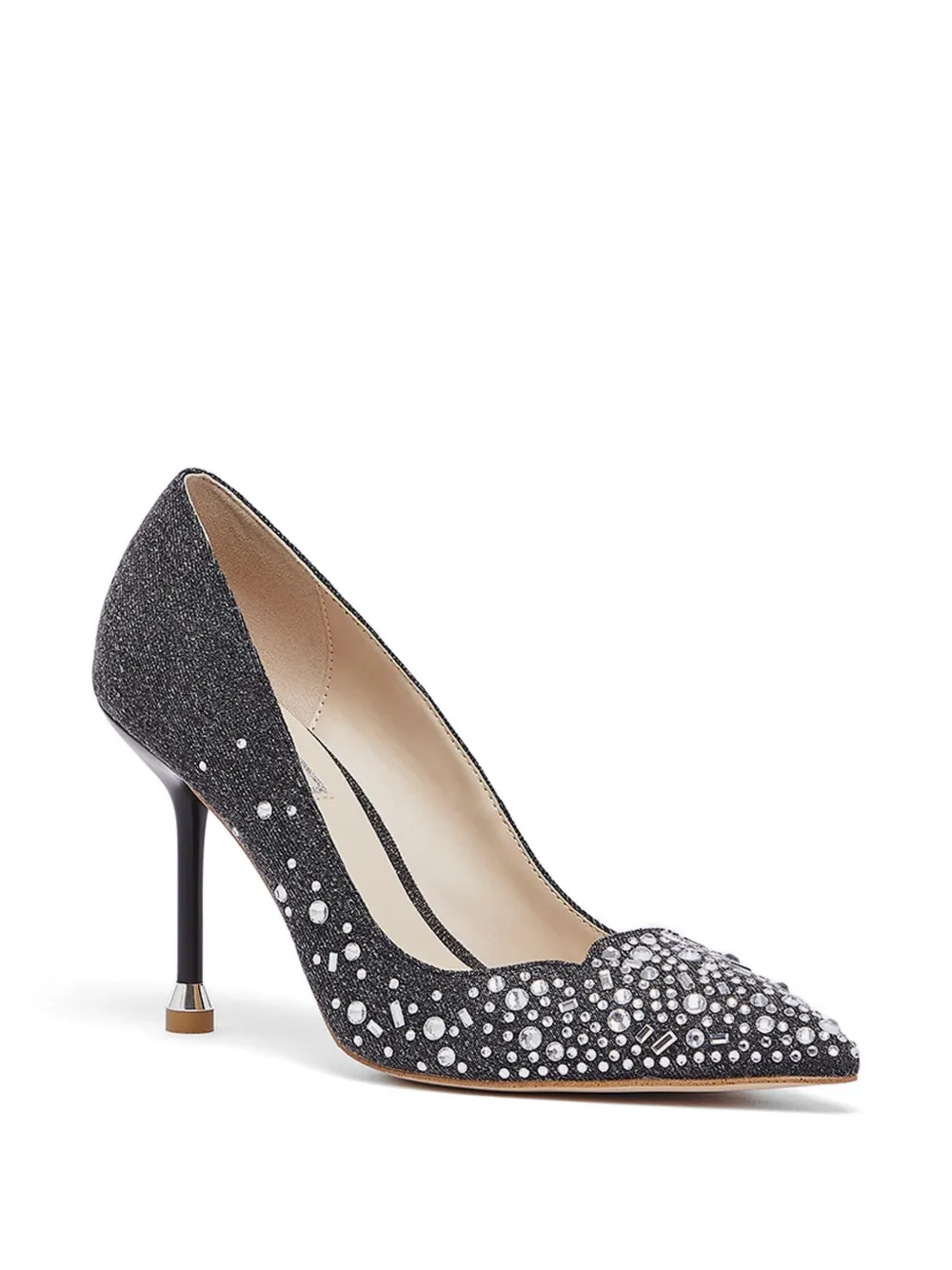 LIU JO Denim pumps verfraaid met stras Grijs