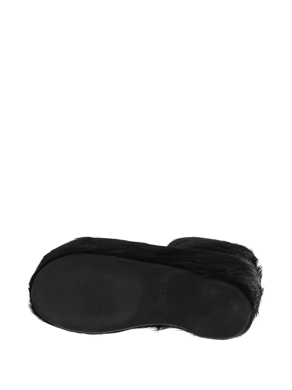 Marni calf-hair zip-fastening ankle boots Zwart