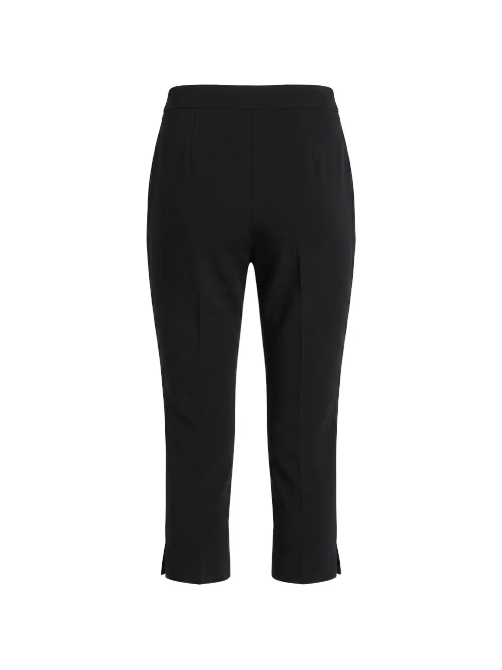  Elie Saab Pantalon Court Cady à Fentes - Noir 