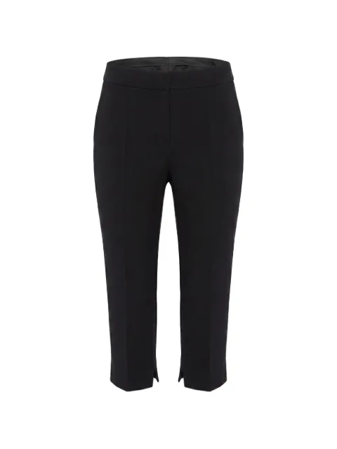 Elie Saab Cady cropped slit-hem trousers