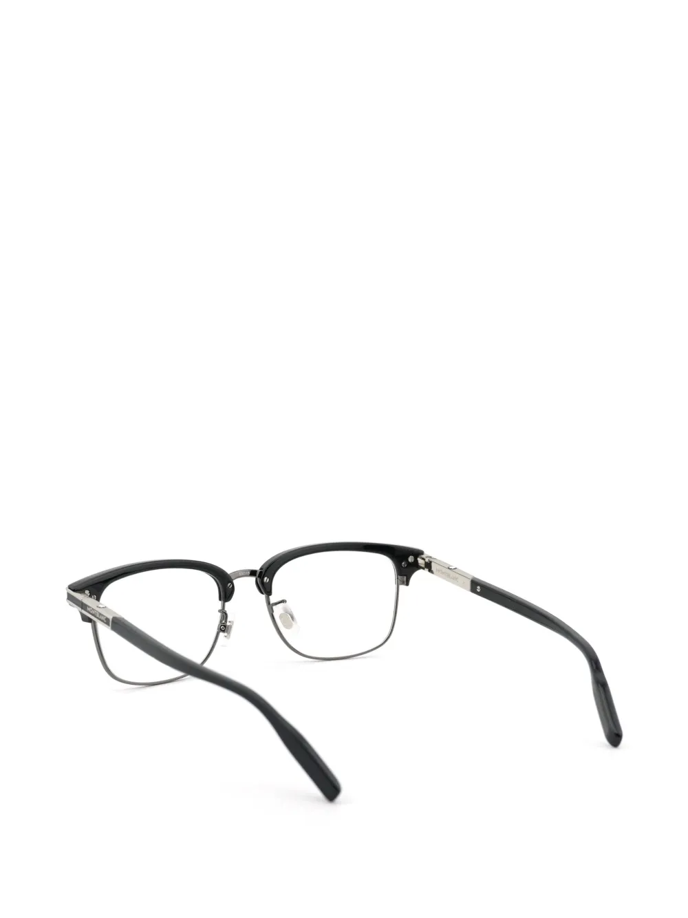Montblanc Bril met rechthoekig montuur Zwart