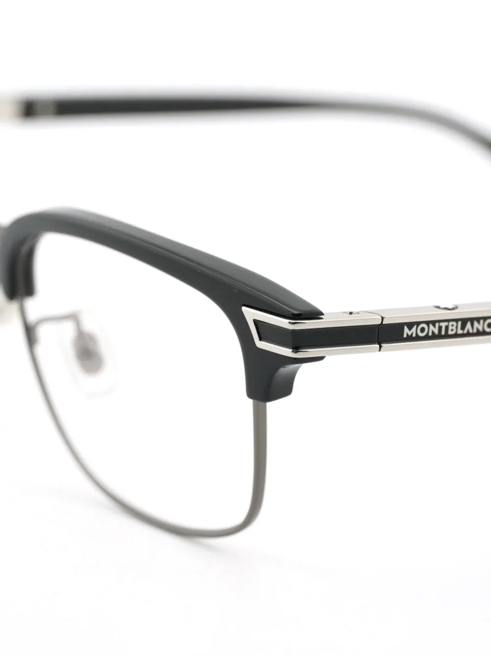 Montblanc Bril met rechthoekig montuur Zwart