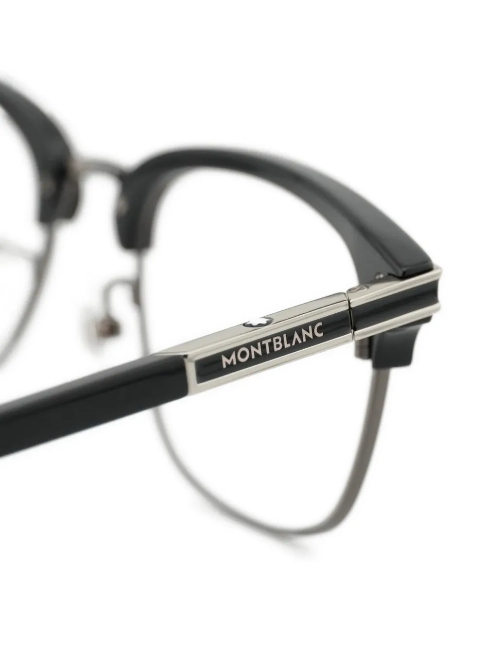 Montblanc Bril met rechthoekig montuur Zwart