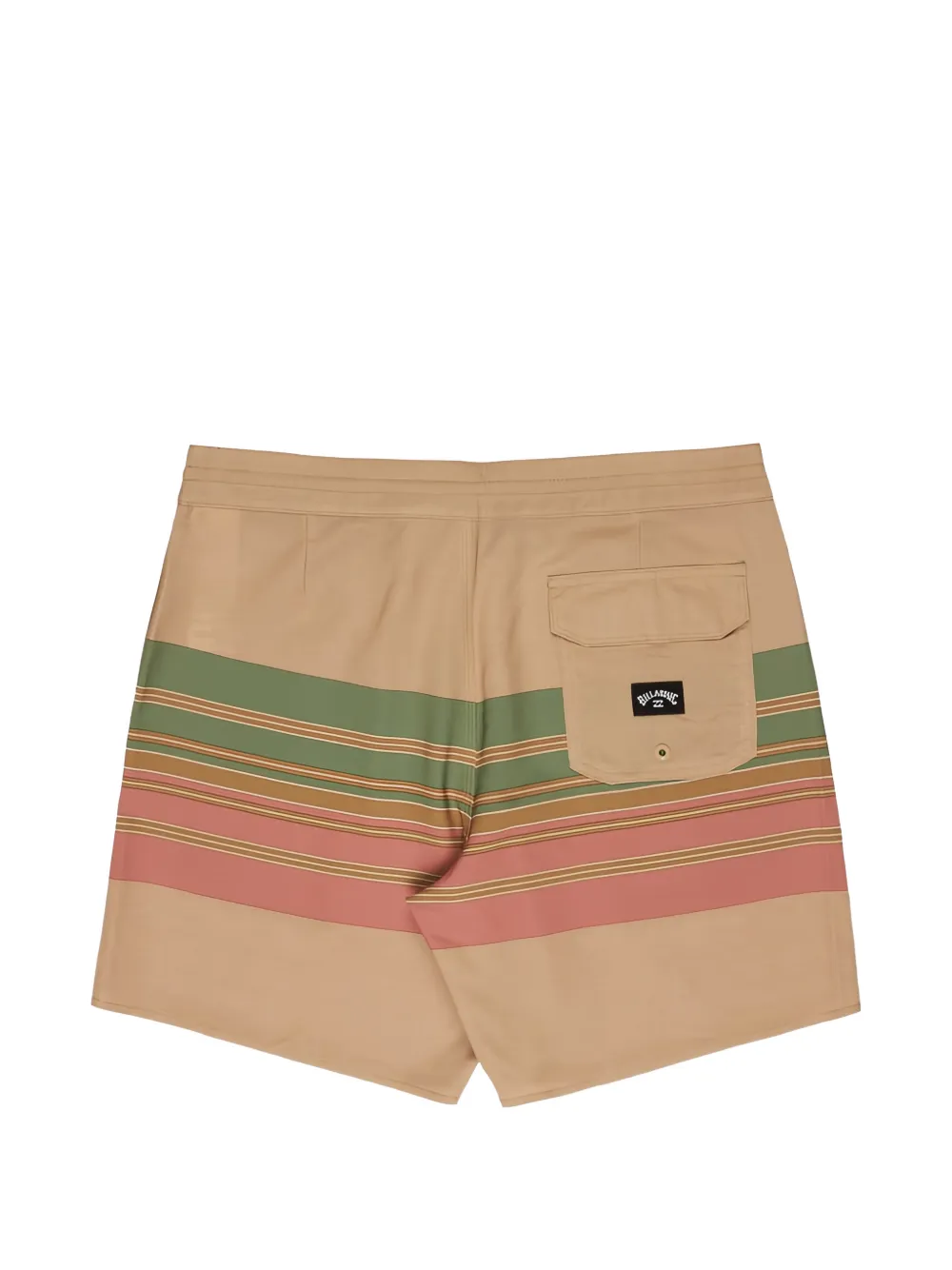Billabong Spinner zwembroek met horizontale streep en trekkoord Beige