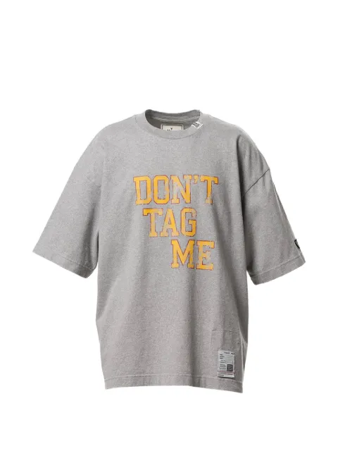 Maison MIHARA YASUHIRO t-shirt Don't Tag Me à épaules tombantes