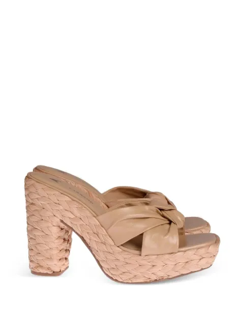 CARRANO knotted crossover-strap sandals
