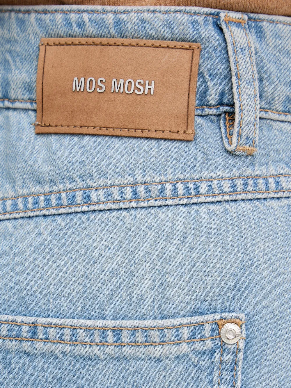 Mos Mosh MMNorlan Esma jeans met wijde pijpen Blauw